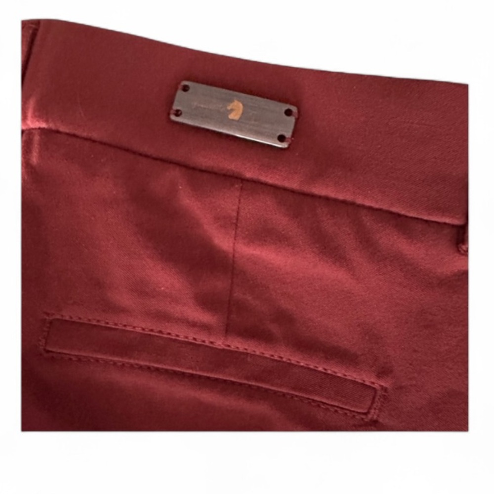 🔥 NWOT PAMELA HENAON Burgundy Women's Trousers - Fall transition - size 6 - Picture 5 of 6
